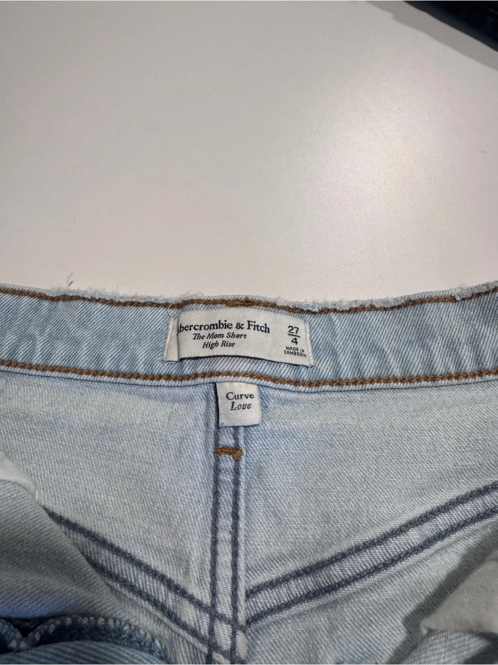 Abercrombie & Fitch Curve Love High-Rise Mom Short - Picture 2 of 3